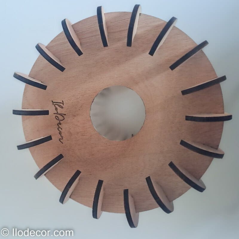 Lampe multifonction Barril en bois laser - Image 9