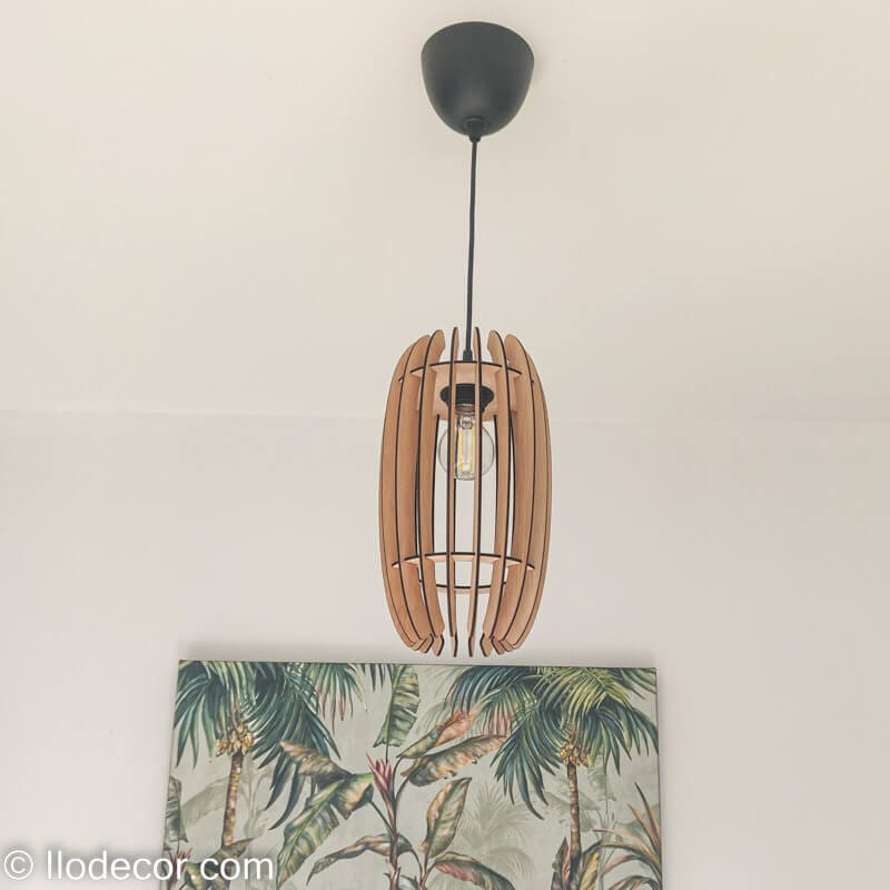 Lampe multifonction Barril en bois laser - Image 10