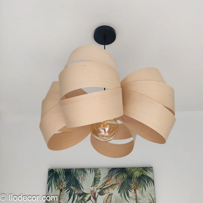 Suspension boucles de bois design - Image 3