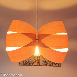 Suspension boucles de bois design