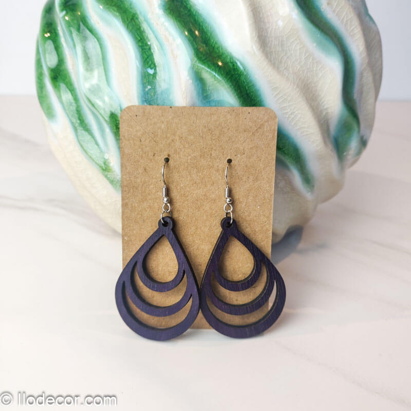 Boucles d'oreilles en bois : Chic et élégantes - Image 10