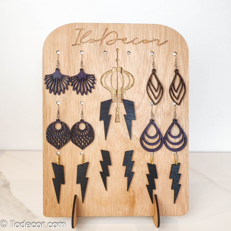 Boucles d'oreilles en bois : Chic et élégantes - Image 12