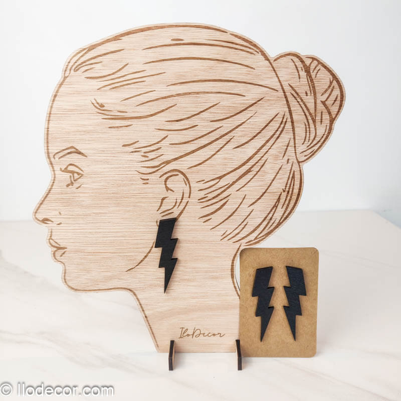 Boucles d'oreilles en bois : Chic et élégantes - Image 4