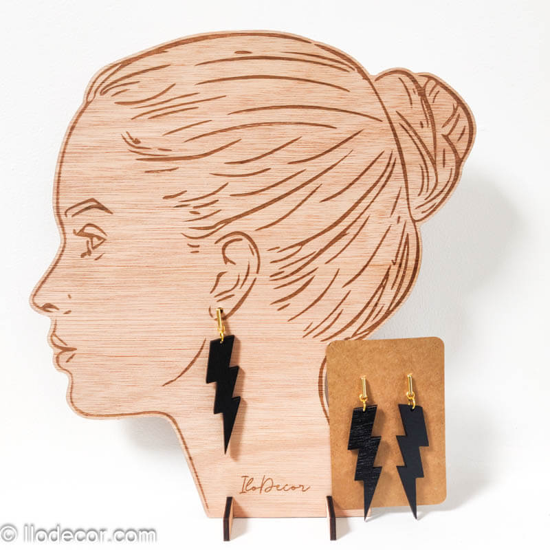 Boucles d'oreilles en bois : Chic et élégantes - Image 5