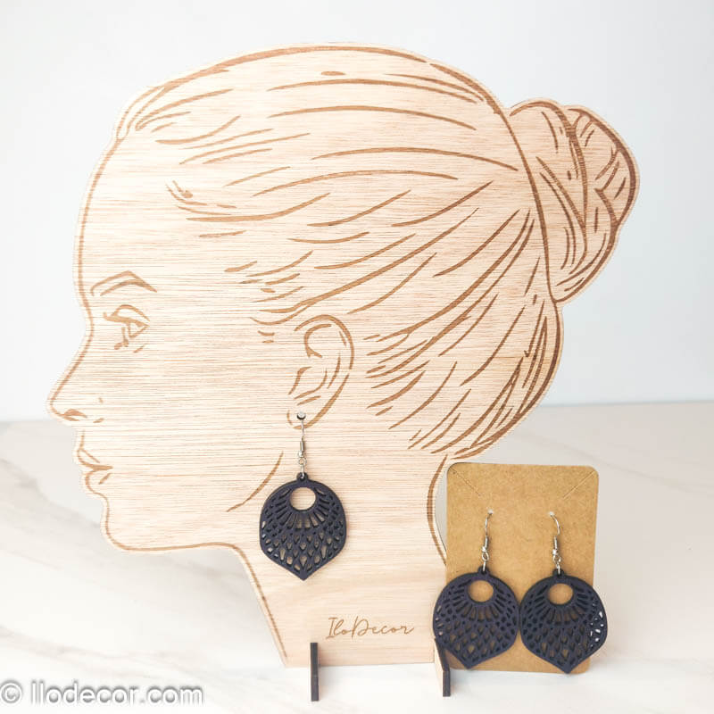 Boucles d'oreilles en bois : Chic et élégantes - Image 8