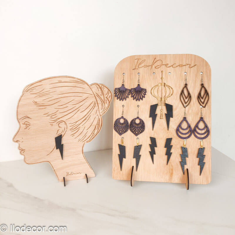 Boucles d'oreilles en bois : Chic et élégantes - Image 2