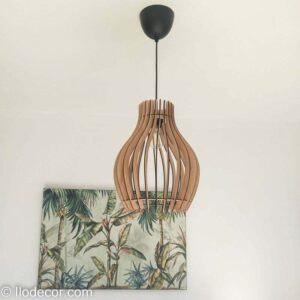 Suspension en bois Crochet tournant