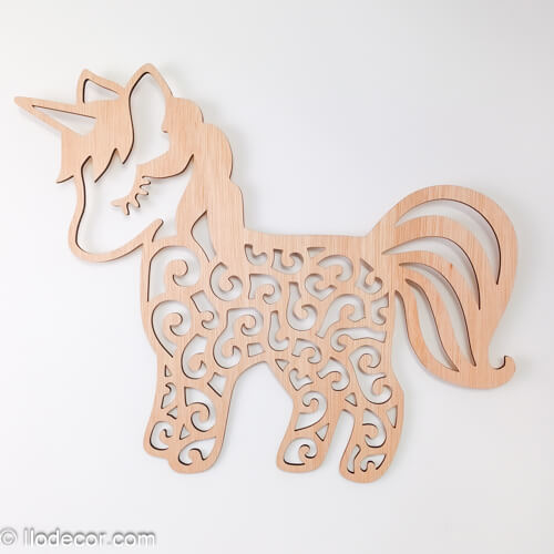 Licorne en bois mignonne - Image 7