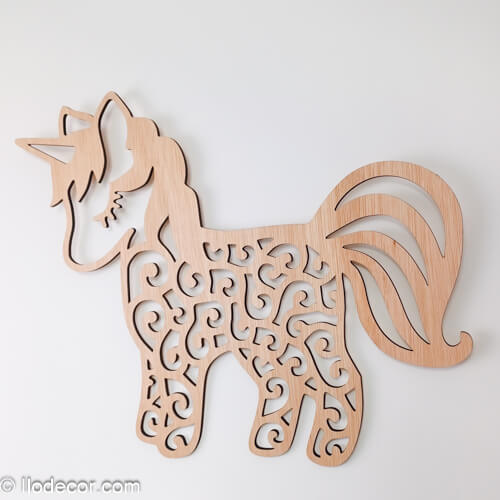 Licorne en bois mignonne - Image 8
