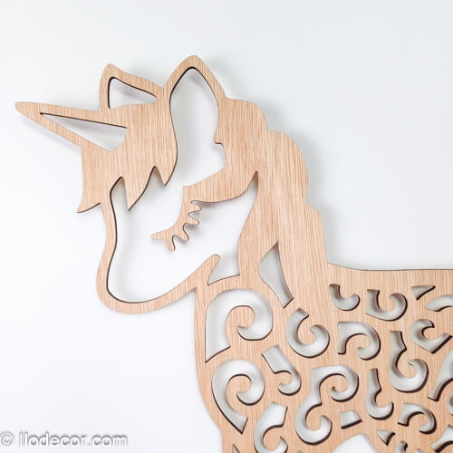 Licorne en bois mignonne - Image 3