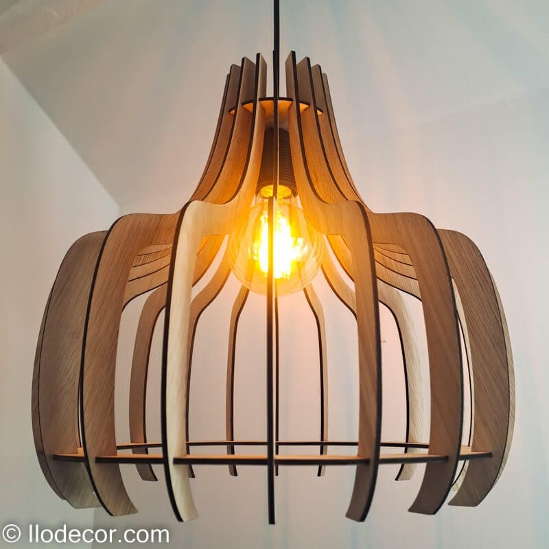 Lustre chic et moderne en bois - Image 8
