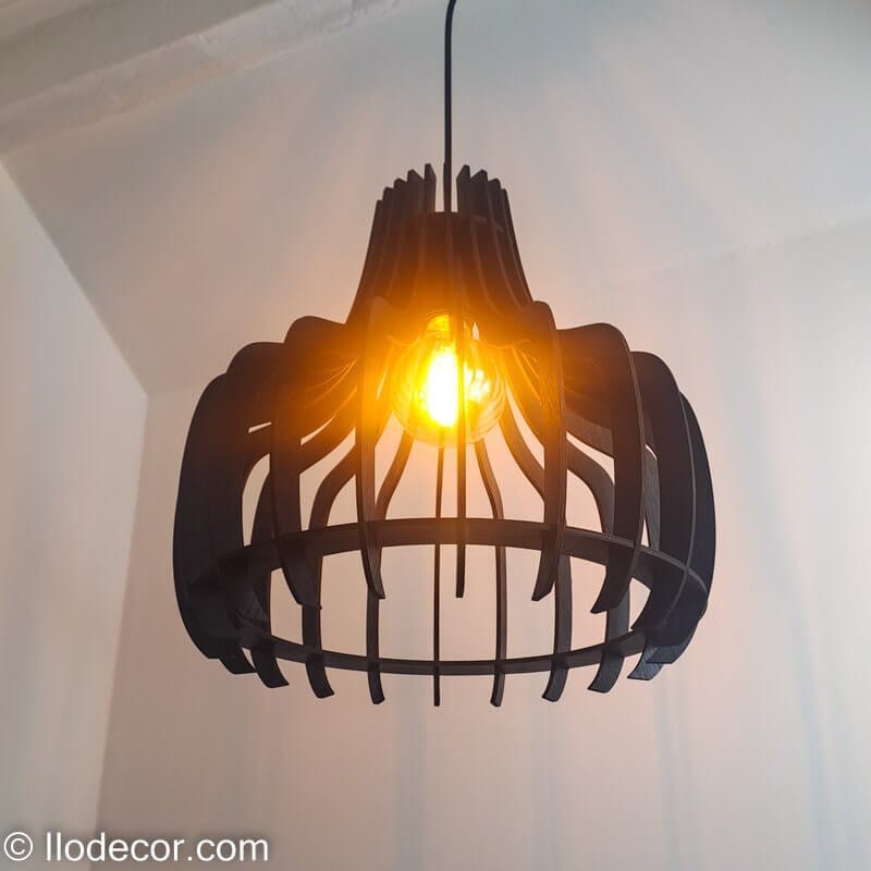 Lustre chic et moderne en bois - Image 3