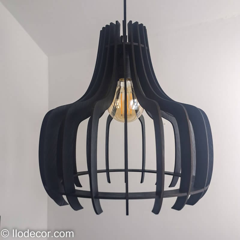 Lustre chic et moderne en bois - Image 2