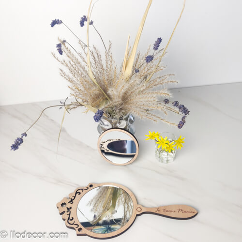 Miroir à main personnalisable