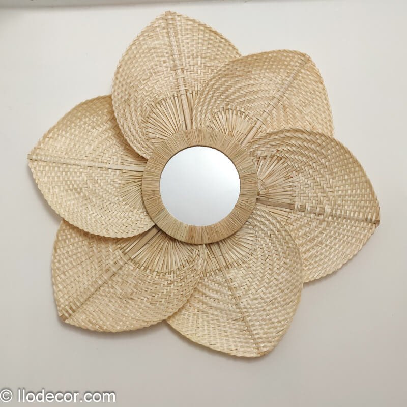 Miroir feuilles de bambou - Style Bohème - Image 8