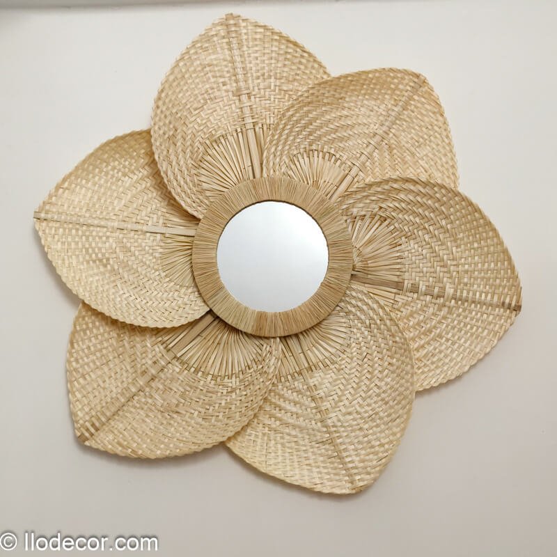 Miroir feuilles de bambou - Style Bohème - Image 9