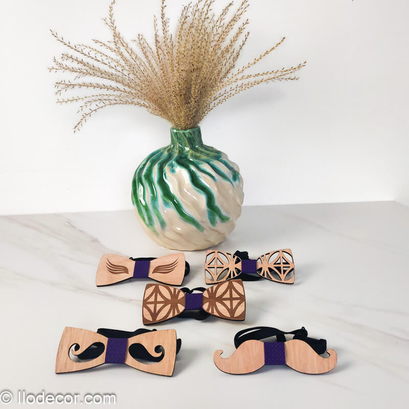 Noeud Papillon en bois - Serie 2