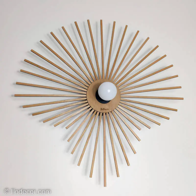 Applique murale en bois Paon - Image 3