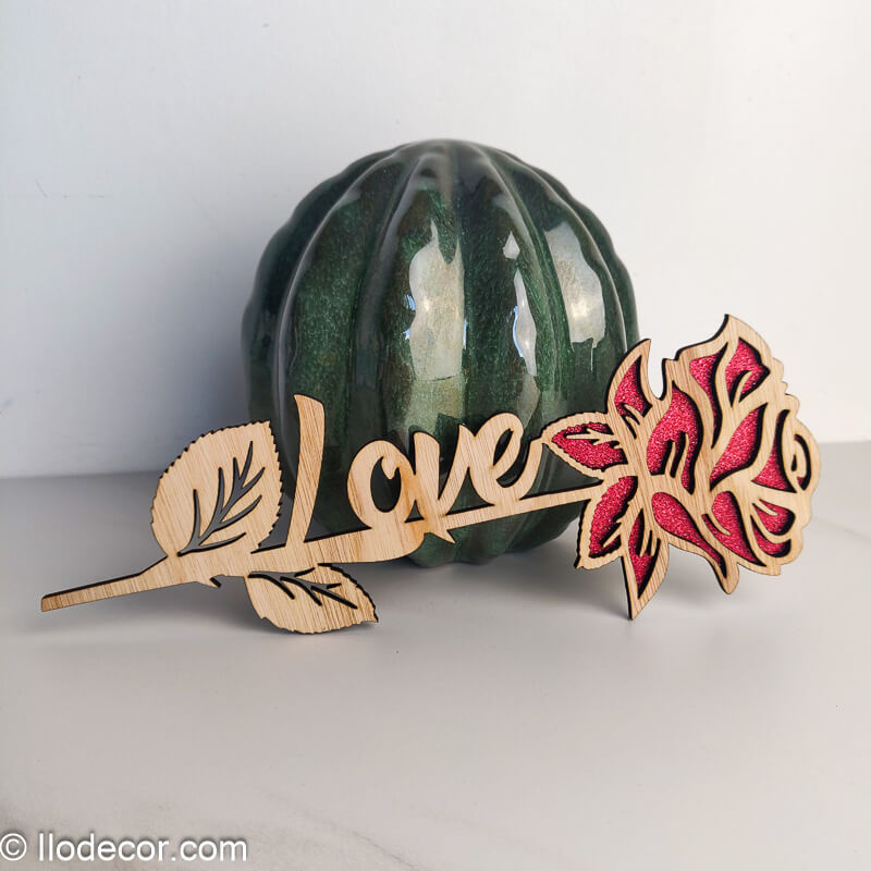 Rose en bois personnalisée - Image 5