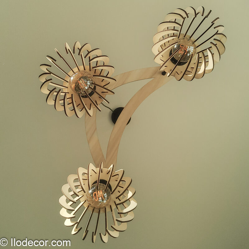 Suspension triple volante en Bois - Image 12