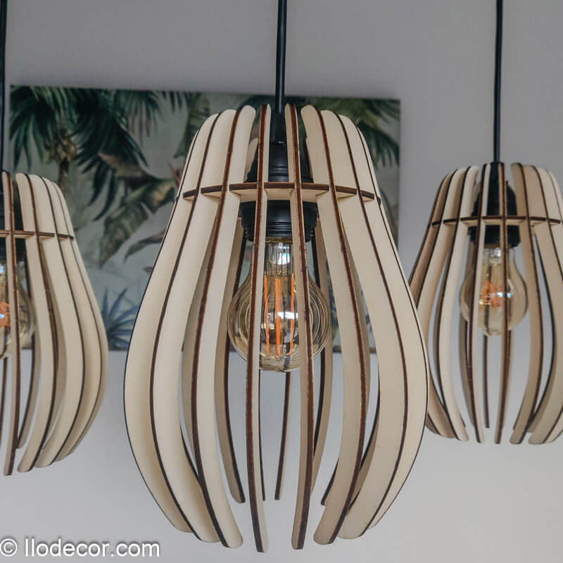 Suspension triple volante en Bois - Image 10