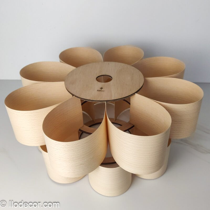 Suspension à étages "Zylandor-8" en Bois de Hêtre - Image 12