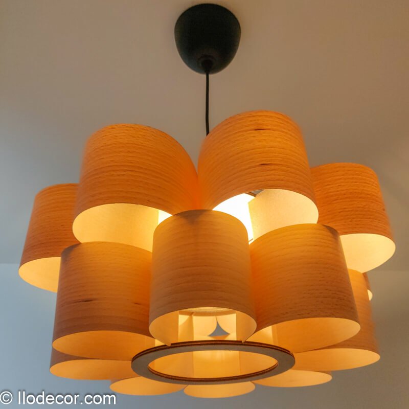 Suspension à étages "Zylandor-8" en Bois de Hêtre - Image 10