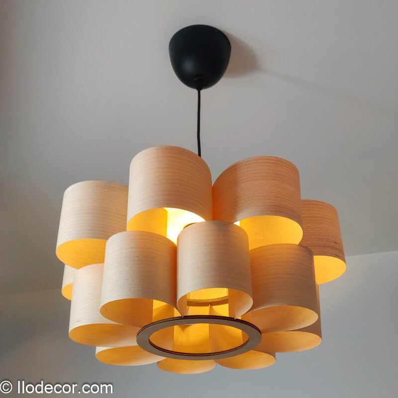 Suspension à étages "Zylandor-8" en Bois de Hêtre - Image 7