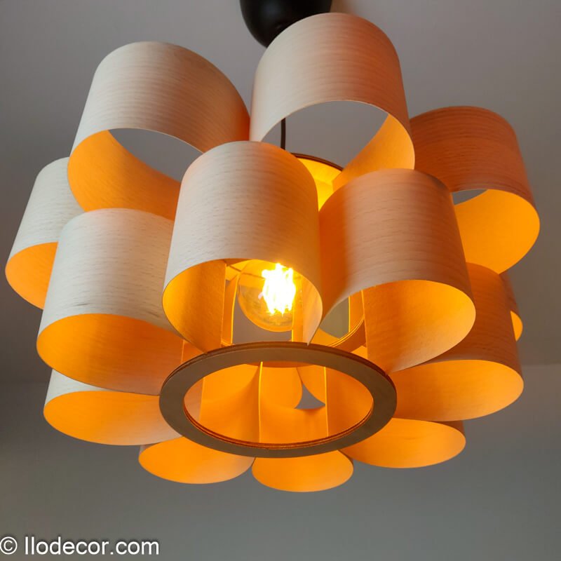 Suspension à étages "Zylandor-8" en Bois de Hêtre - Image 9