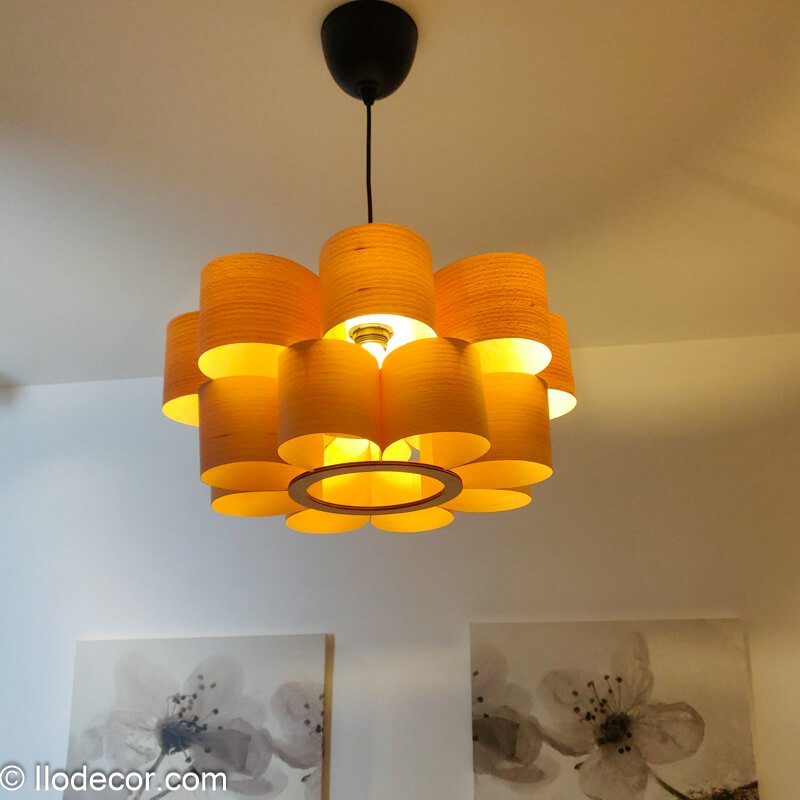 Suspension à étages "Zylandor-8" en Bois de Hêtre - Image 2