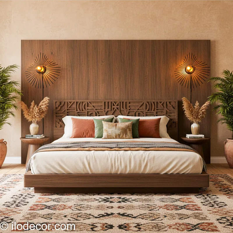 Applique murale en bois Paon - Image 2