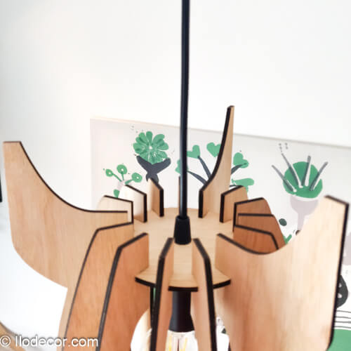 Lampe fusée XL en bois pour enfant - Image 8