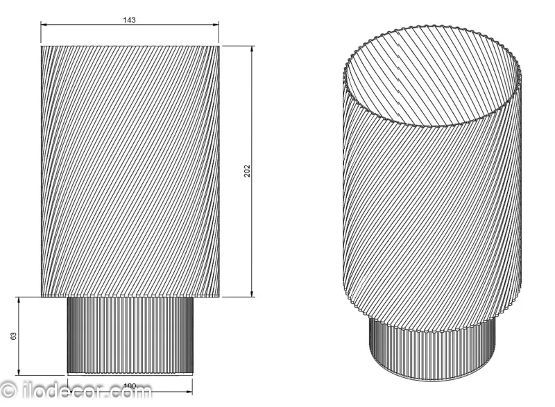 Lampe MODULA - Luminaire de Table / Bureau Bicolore et Modulable (H. 26 cm) - Image 8