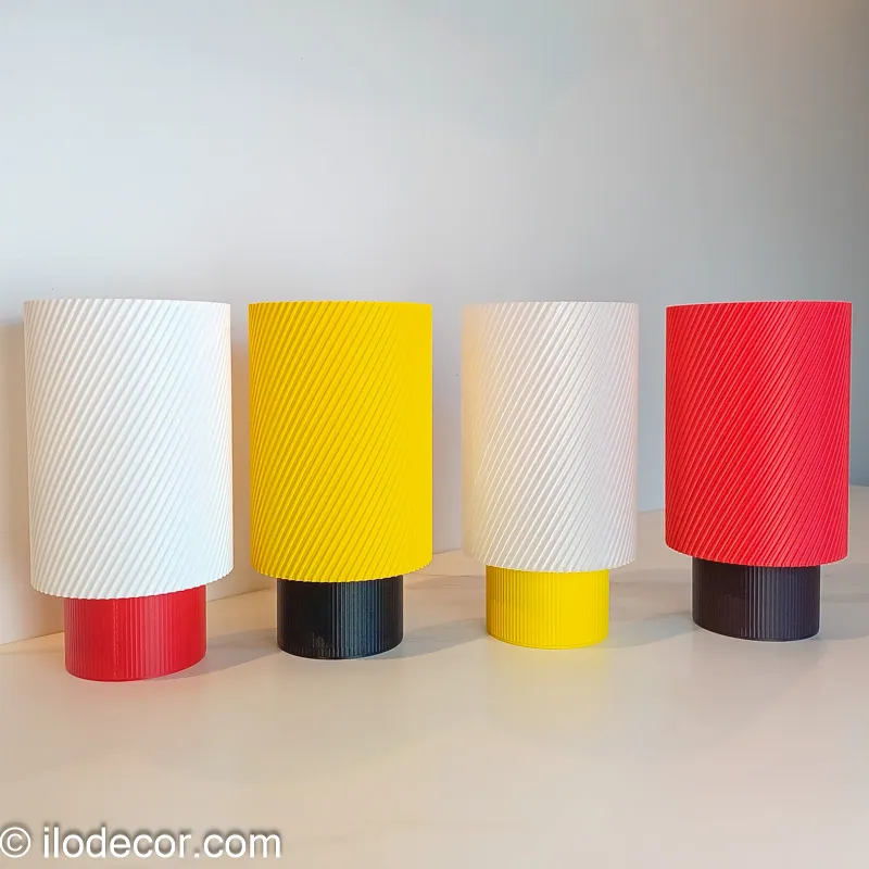Lampe MODULA - Luminaire de Table / Bureau Bicolore et Modulable (H. 26 cm) - Image 4