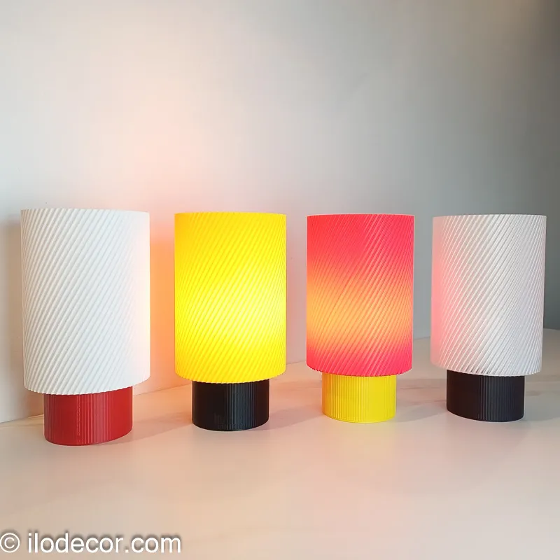 Lampe MODULA - Luminaire de Table / Bureau Bicolore et Modulable (H. 26 cm) - Image 9