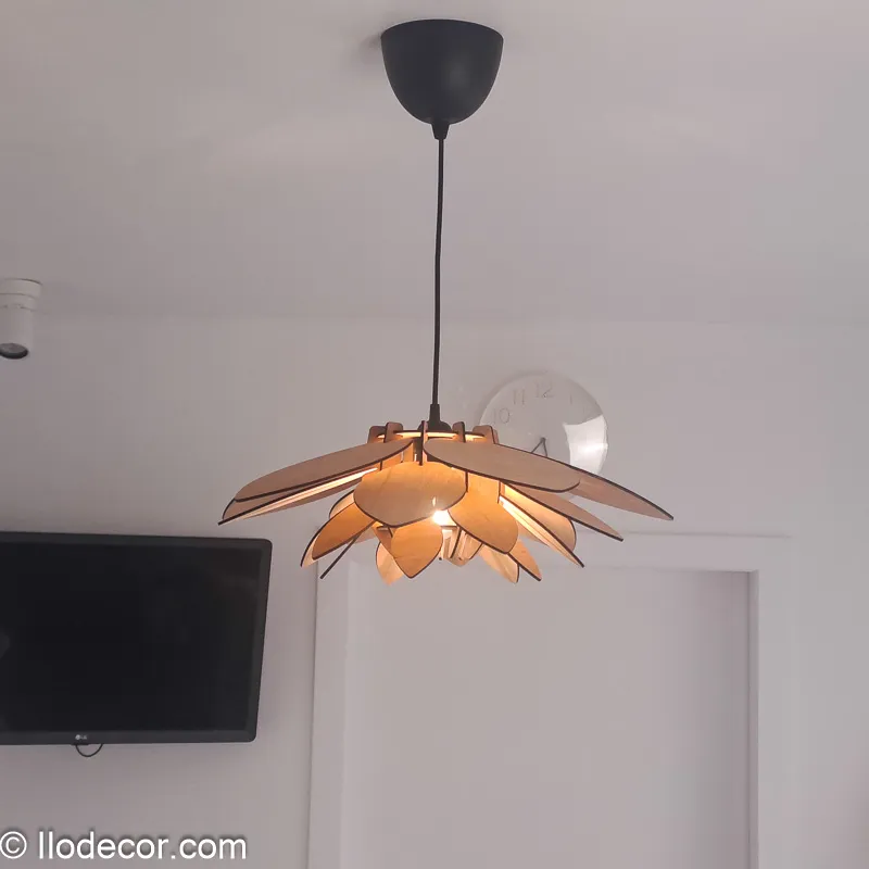 Suspension luminaire fleur de lotus - Image 4