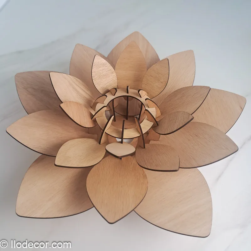 Suspension luminaire fleur de lotus - Image 7